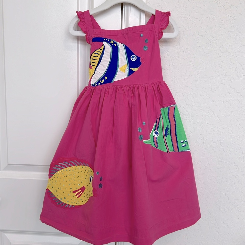 Mini Boden Fish Applicay Dress (4/5)